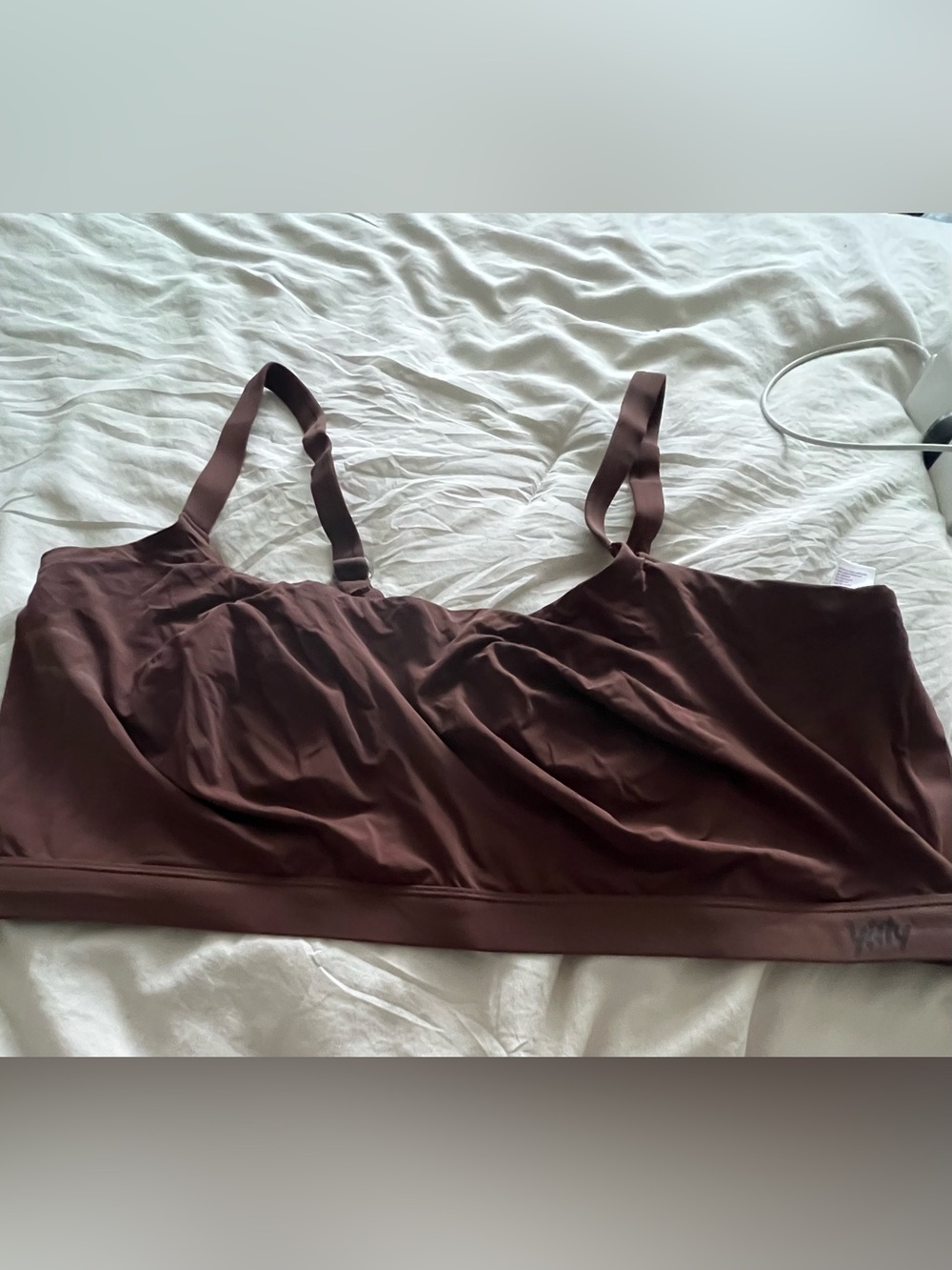 YITTY Brown Wireless Sleep Bralette